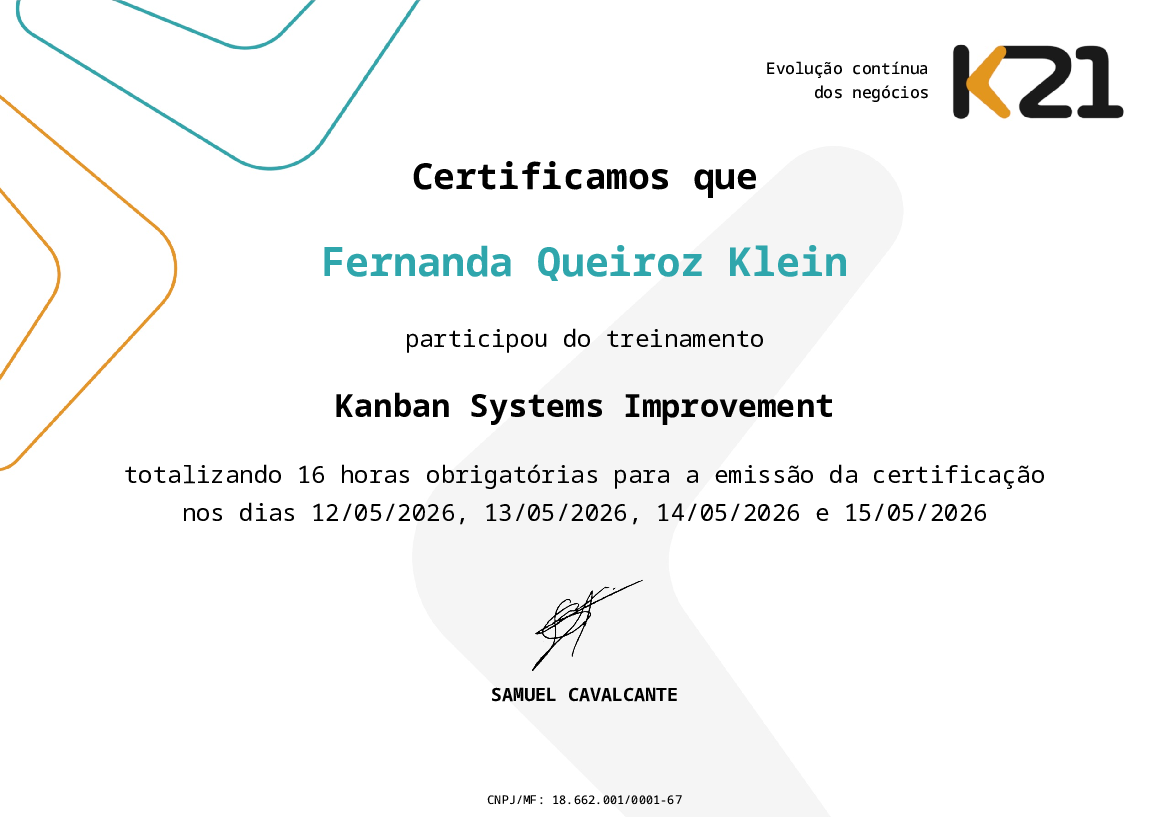 Certificado K21